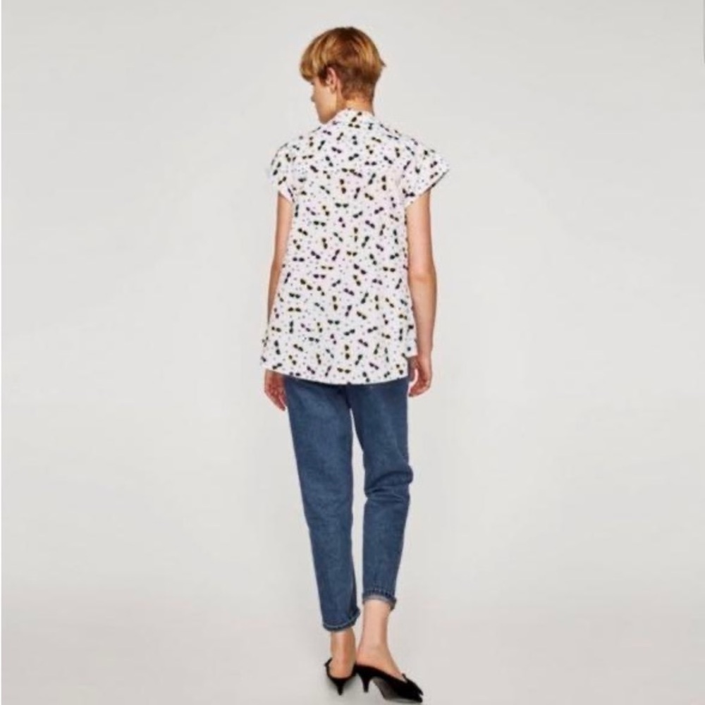Zara Cap sleeve shirt - Picture 4 of 10